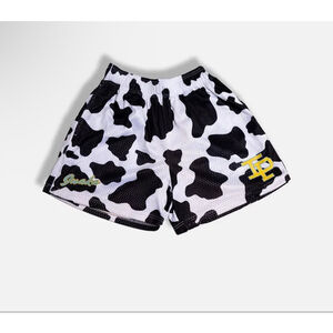 Inaka Power Men's Cow Print basketball athletic short Size Medium